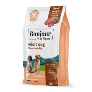 BONJOUR Chien Adulte au boeuf 15kg