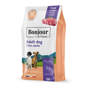BONJOUR Chien Adulte au thon 15kg